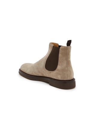  - BRUNELLO CUCINELLI - Camoscio Scrivente Suede Chelsea Ankle Boots