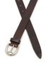 Detail View - Click To Enlarge - BRUNELLO CUCINELLI - Oval Frame Buckle Pull-up leather Belt