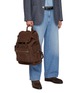 Figure View - Click To Enlarge - BRUNELLO CUCINELLI - Flap Closure Leather Backpack