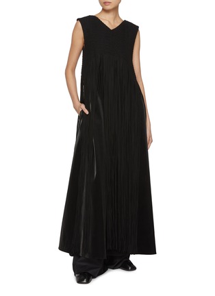 Figure View - Click To Enlarge - RUOHAN - Weave Luzon Sleeveless Maxi Dress