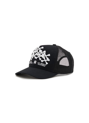 Main View - Click To Enlarge - AMIRI - Bones Stacked Trucker Cotton Hat