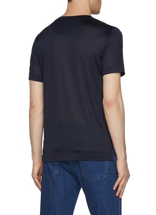 Back View - Click To Enlarge - CANALI - Short Sleeve Crewneck T-Shirt