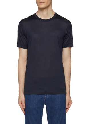 Main View - Click To Enlarge - CANALI - Short Sleeve Crewneck T-Shirt