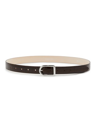 Main View - Click To Enlarge - DÉHANCHE - Mija Croco Embossed Leather Belt