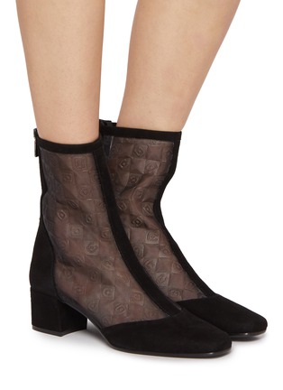 Figure View - Click To Enlarge - CAREL - Estime 40 Suede Mesh Boots