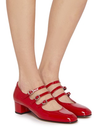 Figure View - Click To Enlarge - CAREL - Kinight 40 Patent Leather Mary Jane Pumps