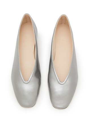 Detail View - Click To Enlarge - LE MONDE BERYL - Luna Leather Ballerina Flats