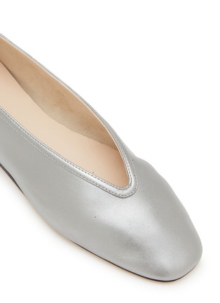 Detail View - Click To Enlarge - LE MONDE BERYL - Luna Leather Ballerina Flats