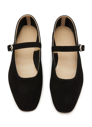 Detail View - Click To Enlarge - LE MONDE BERYL - Suede Mary Jane Flats