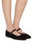 Figure View - Click To Enlarge - LE MONDE BERYL - Suede Mary Jane Flats