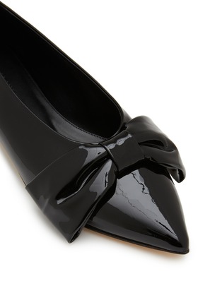 Detail View - Click To Enlarge - DEAR FRANCES - Flat Bow Patent Leather Flats