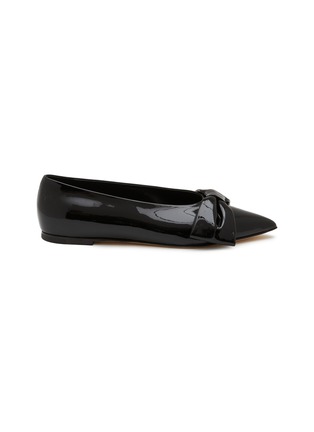 Main View - Click To Enlarge - DEAR FRANCES - Flat Bow Patent Leather Flats