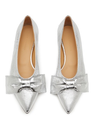 Detail View - Click To Enlarge - DEAR FRANCES - Flat Bow Patent Leather Flats