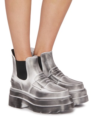 Figure View - Click To Enlarge - ALEXANDERWANG - Carter Ankle Platform Rubber Rain Boots