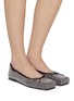 Figure View - Click To Enlarge - ALEXANDERWANG - Billie Satin Ballerina Flats