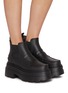 Figure View - Click To Enlarge - ALEXANDERWANG - Carter Ankle Platform Rubber Rain Boots