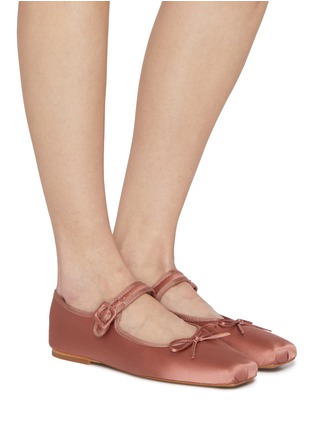 Figure View - Click To Enlarge - EQUIL - Cairo Mary Jane Satin Flats