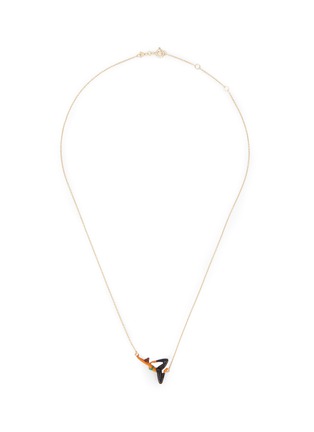 Main View - Click To Enlarge - ALIITA - Yoga Enamel 9K Gold Necklace