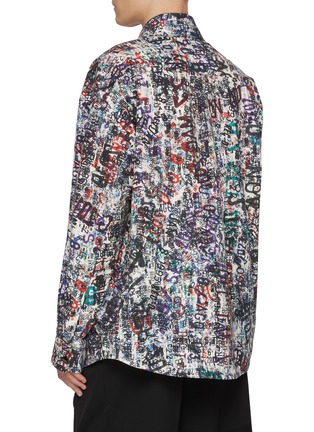 Back View - Click To Enlarge - BOTTEGA VENETA - All-Over Memory Print Cotton Wool Shirt