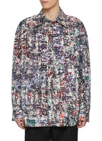 BOTTEGA VENETA | All-Over Memory Print Cotton Wool Shirt
