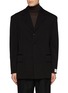 Main View - Click To Enlarge - BOTTEGA VENETA - Notch Lapel Single Breasted Blazer