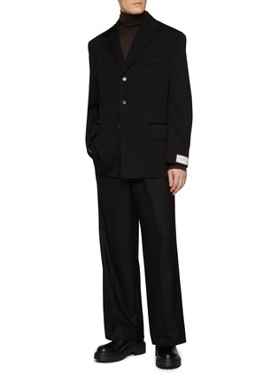 Figure View - Click To Enlarge - BOTTEGA VENETA - Notch Lapel Single Breasted Blazer