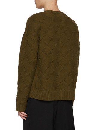 Back View - Click To Enlarge - BOTTEGA VENETA - Intrecciato 3D Knit Sweater