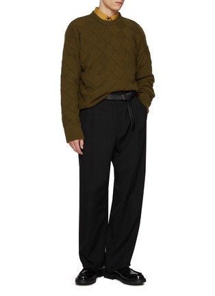 Figure View - Click To Enlarge - BOTTEGA VENETA - Intrecciato 3D Knit Sweater