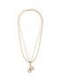 Main View - Click To Enlarge - LANE CRAWFORD VINTAGE ACCESSORIES - Gold Tone Faux Pearl Necklace