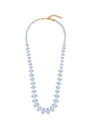 Main View - Click To Enlarge - LANE CRAWFORD VINTAGE ACCESSORIES - Joan Rivers Blue Lucite Beaded Necklace