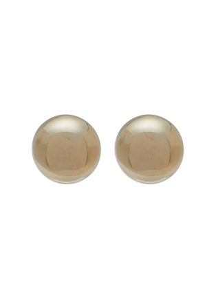 Main View - Click To Enlarge - LANE CRAWFORD VINTAGE ACCESSORIES - Gold Tone Domed Clip On Earrings