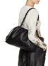 Front View - Click To Enlarge - LOEWE - Large Flamenco Shoulder Chain Leather Purse