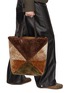 Figure View - Click To Enlarge - LOEWE - Large Puzzle Fold Shearling Tote Bag