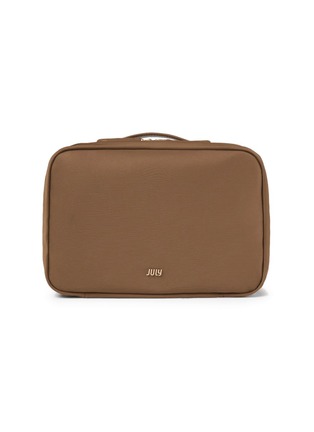 Main View - Click To Enlarge - JULY - Hanging Toiletry Bag — Light Brown