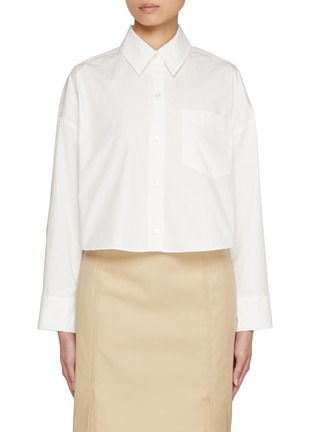 Main View - Click To Enlarge - THE LOOM - Overfit Crop Cotton Shirt
