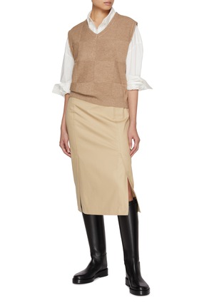 Figure View - Click To Enlarge - THE LOOM - Overfit Crop Cotton Shirt