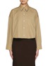 Main View - Click To Enlarge - THE LOOM - Overfit Crop Cotton Shirt
