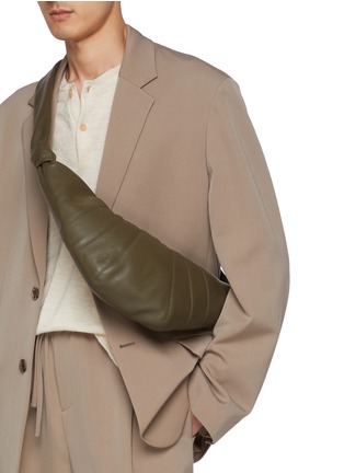 Figure View - Click To Enlarge - LEMAIRE - Medium Croissant Leather Bag