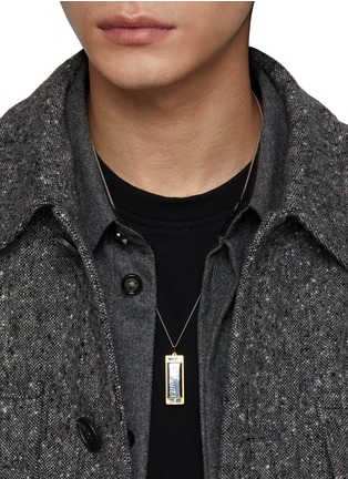 Figure View - Click To Enlarge - LEMAIRE - Harmonica Silver Necklace