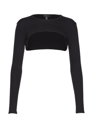 Main View - Click To Enlarge - BEYOND YOGA - Formation Shrug Top