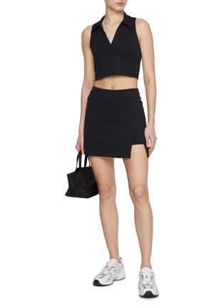 Figure View - Click To Enlarge - BEYOND YOGA - Heather Rib Hold Court Skirt