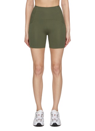 Main View - Click To Enlarge - BEYOND YOGA - POWERBEYOND™ Strive Pocket Biker Shorts