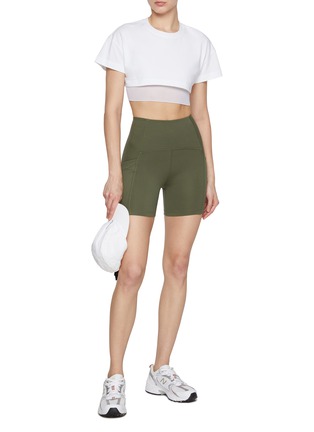 Figure View - Click To Enlarge - BEYOND YOGA - POWERBEYOND™ Strive Pocket Biker Shorts