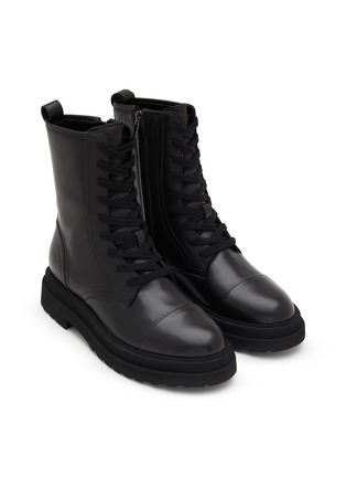 Detail View - Click To Enlarge - EQUIL - Cologne Leather Combat Boots