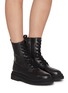 Figure View - Click To Enlarge - EQUIL - Cologne Leather Combat Boots