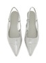 Detail View - Click To Enlarge - EQUIL - Ginza Metallic Leather Slingback Flats