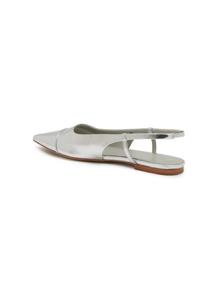  - EQUIL - Ginza Metallic Leather Slingback Flats