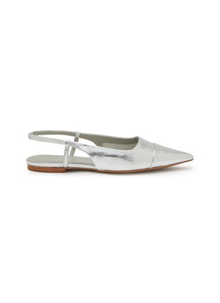 Main View - Click To Enlarge - EQUIL - Ginza Metallic Leather Slingback Flats
