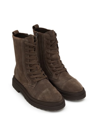 Detail View - Click To Enlarge - EQUIL - Cologne Leather Combat Boots