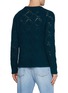 Back View - Click To Enlarge - PIACENZA 1733 - Lozenge Knit Baby Alpaca Blend Sweater
